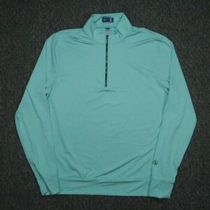 Stitch Golf‎ Pullover Men Small Blue Performance Quarter Zip Lightweight Golfing